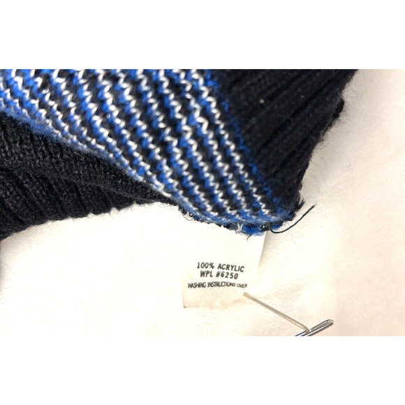 Vintage Rrrrruss Russ Togs Pullover Argyle Sweater Vest Sz Large Black Retro 80s - Picture 7 of 7